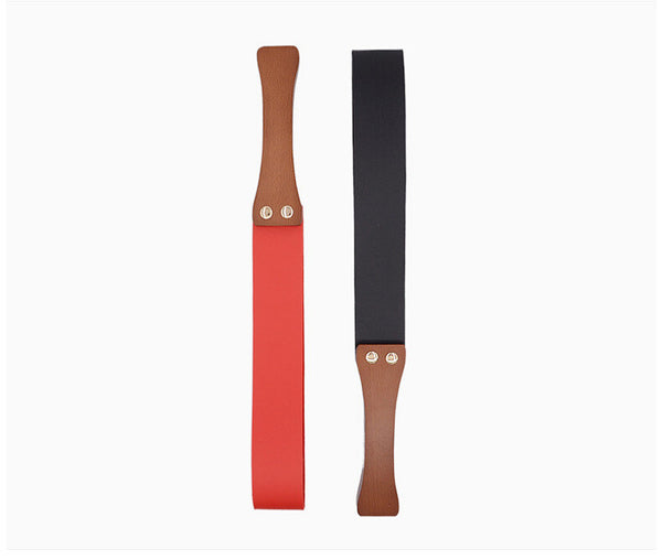 Wooden handle whip soft whip bondage paddle BDSM sex toy