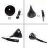 Funnel Oral Plug Open Mouth Gag Toilet Mask Hood Head Harness Bondage Adult